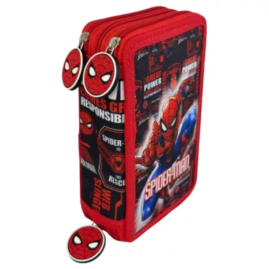 Spiderman Fight On filled 3-tier pencil case