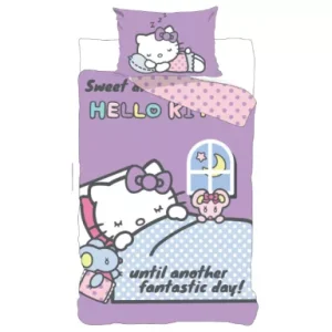 Σετ παπλωματοθήκη – μαξιλαροθήκη Hello Kitty 140×200cm, 70×90 cm