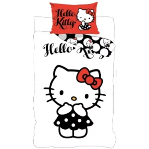 Σετ παπλωματοθήκη – μαξιλαροθήκη Hello Kitty 140×200cm, 70×90 cm