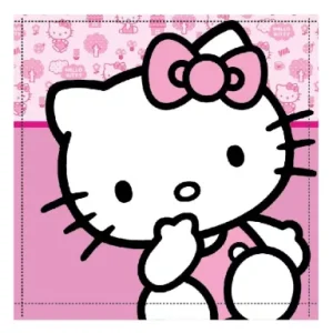 Πετσέτα προσώπου-χεριων Hello Kitty Size: 30x30cm