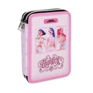 K-pop Demon Hunters Pink filled double-decker pencil case