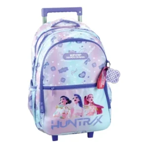 K-pop Demon Hunters Purple rolling school backpack, bag 46 cm