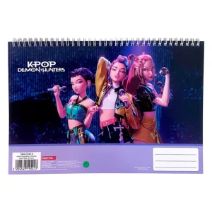 K-pop Demon Hunters Hunterx A/4 spiral sketchbook, 30 sheets