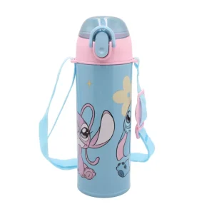 Disney Lilo and Stitch Universe 450 ml Aluminium Thermo Water Bottle with Straw