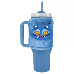 K-pop Demon Hunters Derpy thermal bottle with straw and removable plush cover 1.2 L