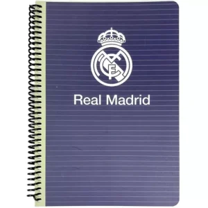 Real Madrid Blue B/5 lined spiral notebook with 70 sheets