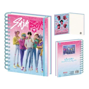 K-pop Demon Hunters Saja Boys spiral notebook, lined notebook A5