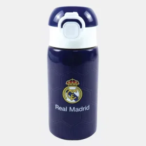 Real Madrid Blue Aluminum Straw Bottle 500 ml